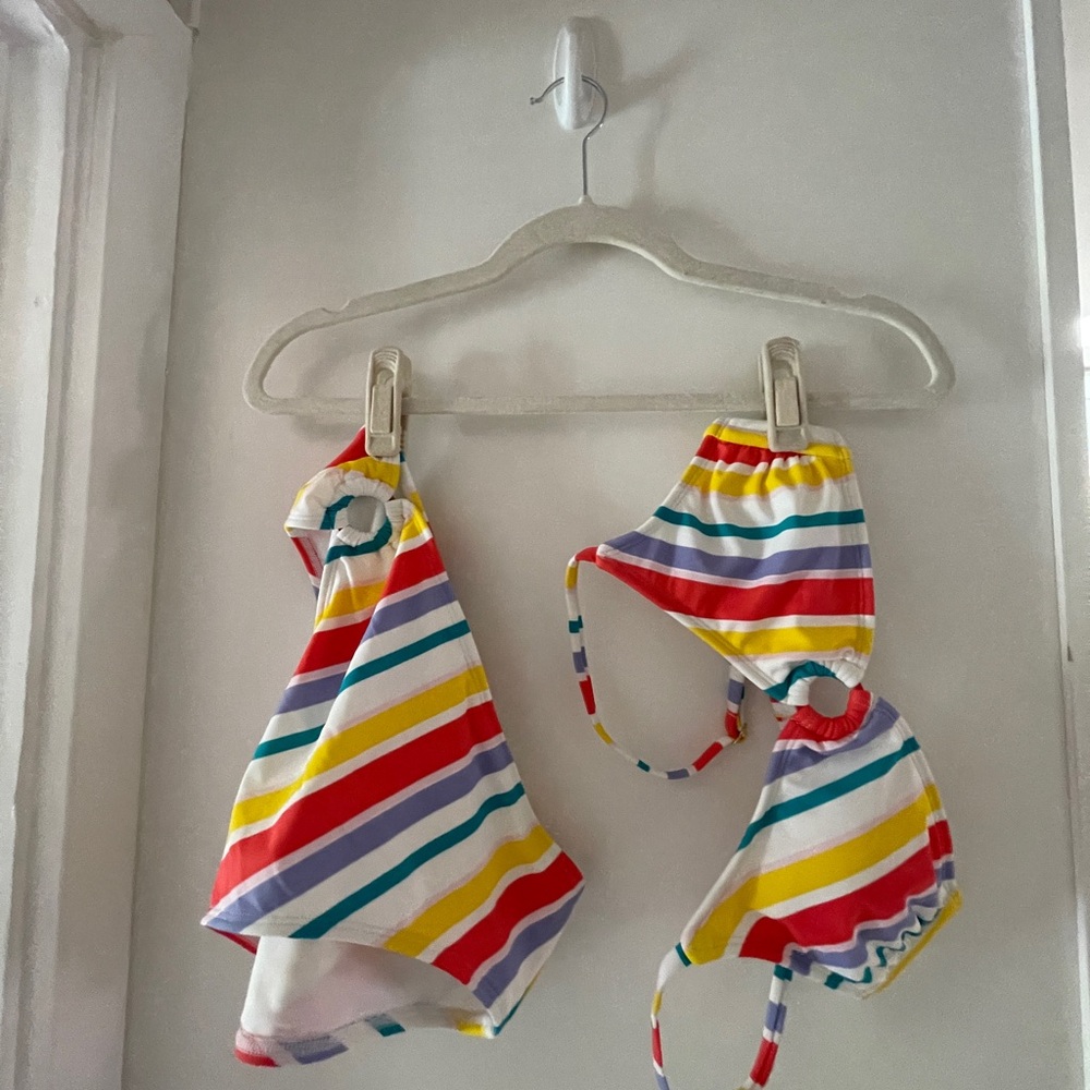 Xhilaration Multicolor Striped Bikini set